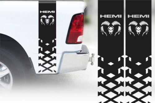 Dodge Ram 1500 2500 3500 Hemi 4x4 Decal Truck Bed Stripe Vinyl Sticker Racing 1D