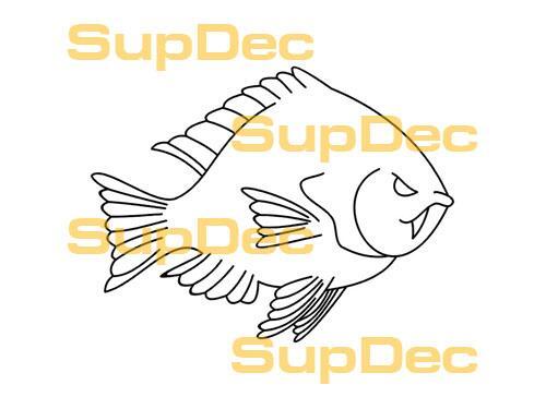 FISH Vinile Arte Parete Finestra Bagno Adesivo Decalcomania rimovibile #13
