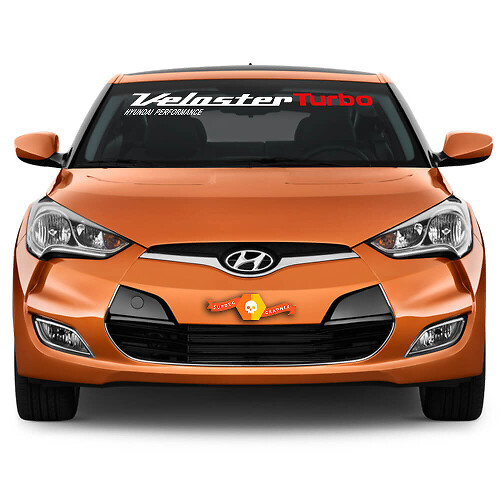 Adesivo in Vinile per Parabrezza Veloster Turbo per Hyundai Veloster 2011-2017