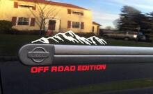 Kit adesivi vinile per portellone posteriore e fianco in stile Off Road Edition Mountain per Nissan Xterra_2