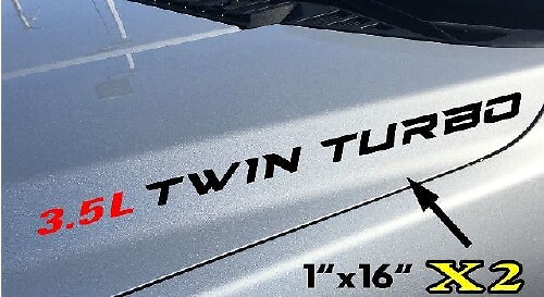 Adesivo in vinile per cofano 3.5L Twin Turbo per Musclecar F-150 EcoBoost V6