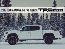 TRD PRO Toyota Racing Development Tacoma Tundra Adesivi per decalcomanie in vinile sul lato del letto 2