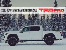 TRD PRO Toyota Racing Development Tacoma Tundra Adesivi per decalcomanie in vinile sul lato del letto 3