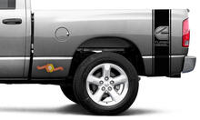 2x DECALCOMANIE PER Ram Truck CUMMINS TURBO DIESEL Bed 2 STRIPE KIT Adesivo in vinile 3