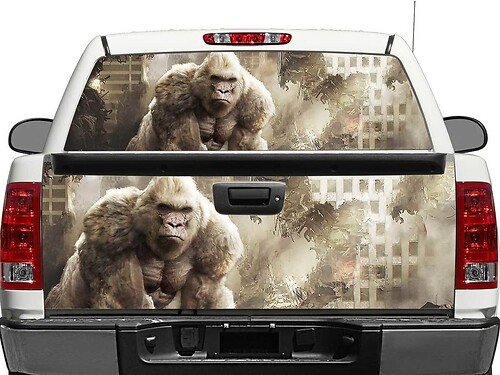 Adesivo in vinile Rampage Movie George per finestrino posteriore o portellone per pick-up e SUV