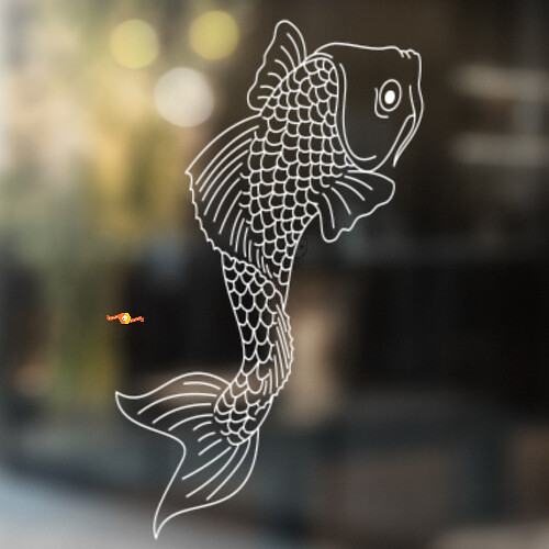 Adesivo Universale in Vinile Koi Carp