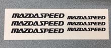 Set di 8 adesivi per decalcomanie in vinile per alte temperature della pinza freno Mazda MazdaSpeed 2