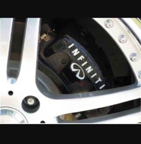 Set di Adesivi in Vinile per Pinza Freno con Logo Infiniti per Infiniti