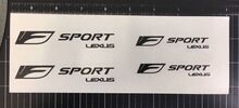 Lexus F Sport pinza freno ad alta temperatura vinile adesivo decalcomania 4X (scegli colore) 2