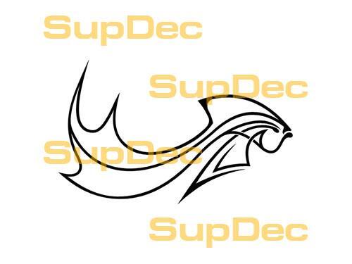 FISH Vinile Arte Parete Finestra Bagno Adesivo Decalcomania rimovibile #16
