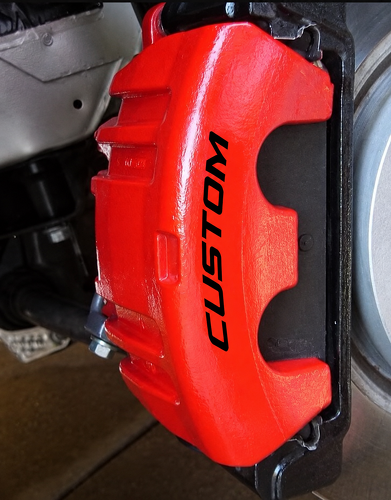 Adesivo universale in vinile con scritta per pinza freno CUSTOM per Dodge Charger
