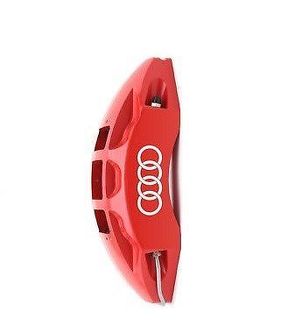 Audi Rings Logo Pinza Freno Alta Temp. Adesivo in vinile (qualsiasi colore) 6 X
