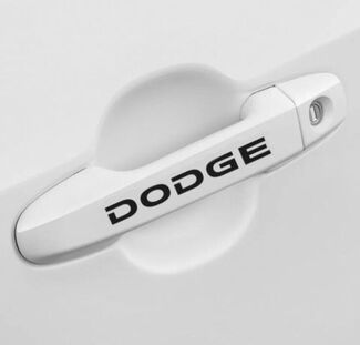 Dodge Wheels Decalcomanie Adesivi Maniglia per porta Grafica Logo emblema in vinile