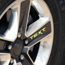 Set di adesivi in vinile con testo personalizzato per ruote Jeep 2