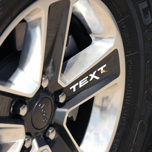 Set di adesivi in vinile con testo personalizzato per ruote Jeep 4