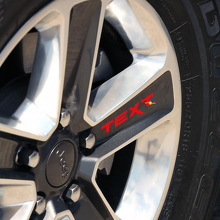 Set di adesivi in vinile con testo personalizzato per ruote Jeep 6