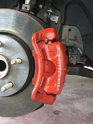 Set di 8 adesivi in vinile per pinza freno curva per Chevrolet Camaro