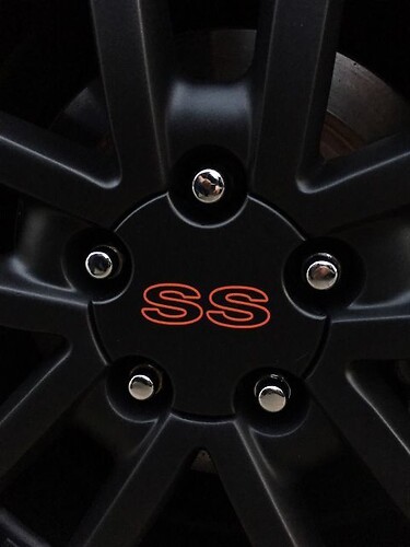 Decalcomanie per adesivi con logo SS per tappo centrale ruota CAMARO SS (qualsiasi colore)
