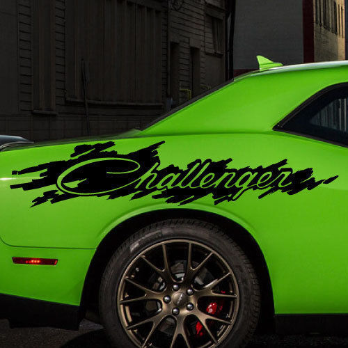 Dodge Challenger Splash Distressed Logo Graphic Vinyl Decal Sticker Veicolo Auto