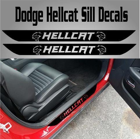 Adesivi Battitacco Hellcat Protezione per Dodge Challenger 2015-2017