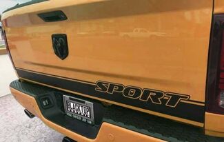 RAM 1500 SPORT Portellone posteriore Stripe Decal Hemi Dodge Truck 5.7 2014-2018