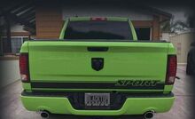 RAM 1500 SPORT Portellone posteriore Stripe Decalcomania Hemi Dodge Truck 5.7 2014-2018
 2