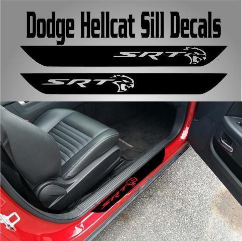 Adesivi in Vinile per Soglia Hellcat per Dodge Challenger 2015-2017