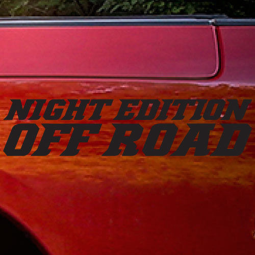 Adesivo Laterale in Vinile Night Edition Off Road per Dodge Ram Truck