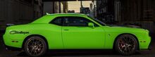 Dodge Challenger Logo Graphic Vinyl Decal Sticker Veicolo Opzioni riflettenti per auto 2