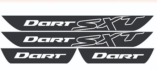 Dodge Dart SXT Vinyl Door Sovlassal Decals 2013 2014 2016 2016
