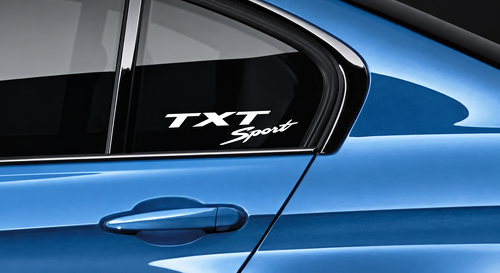 TXT Sport Lettering Pair Hellcat Style Finestrino laterale Adesivo in vinile