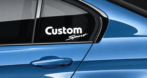Custom Sport Lettering Pair — Adesivo in vinile (finestrino laterale) per Dodge Ram 1500