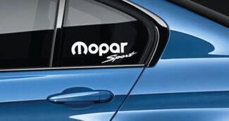Mopar Sport Decal Sticker Mopar Racing Hellcat Ram Hemi SRT USA Coppia