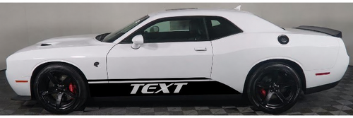 Adesivi Personalizzati Aggiuntivi per Porte Adesivi Grafici in Vinile Strisce per Dodge Challenger