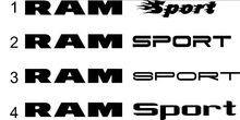 1500 2500 Dodge Ram Sport Adesivi in ​​vinile Decalcomanie personalizzate logo mopar 5.7 L Rebel RT №2 2
