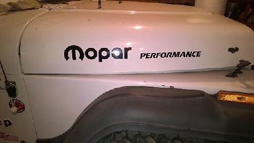 Adesivo per Cofano MOPAR PERFORMANCE per Jeep Wrangler 4x4 - Opzioni Colore