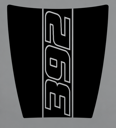 392 Scat Pack Daytona Style Outline — Adesivo in vinile (cofano) per Dodge Charger 2015-2018