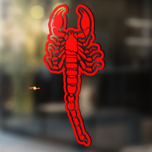 Scorpione del Deserto con Adesivo Universale in Vinile Contorno_2