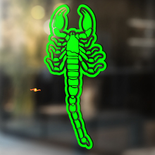 Scorpione del Deserto con Adesivo Universale in Vinile Contorno_3