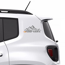 Adesivo Vinil Personalizzato Testo Montagne Grafica per Jeep Renegade_2