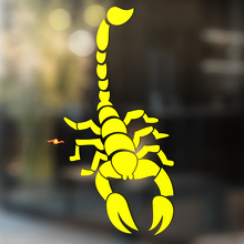 Adesivo in Vinile Universale Scorpione con Coda Sollevata_4