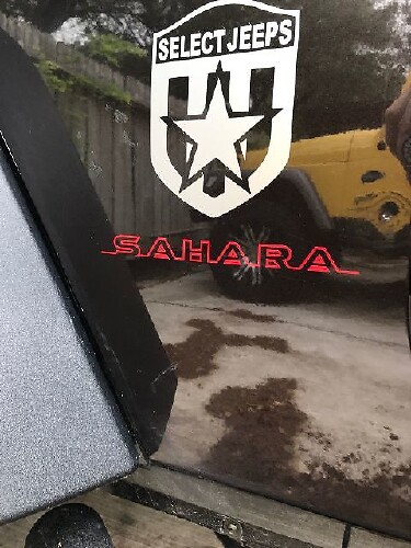 Set di Adesivi Laterali in Vinile Stile Sahara per Jeep Wrangler