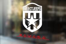 2 pezzi NUOVO SAHARA adesivo laterale cofano decalcomania grafica JEEP WRANGLER TJ JK LJ colore ROSSO
 2