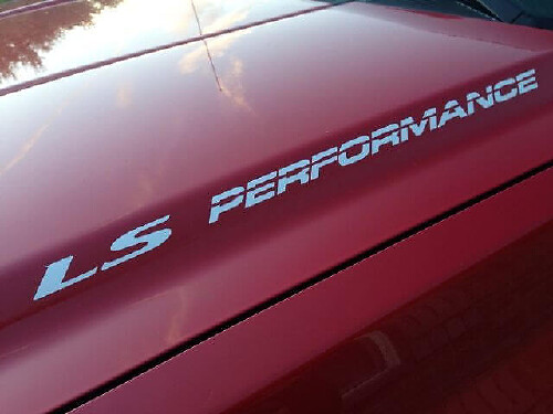 Kit Adesivi in Vinile per Cofano LS Performance per Chevy GMC Silverado Sierra