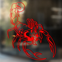 Adesivo Universale in Vinile con Contorno Scorpione a Coda Sollevata_3