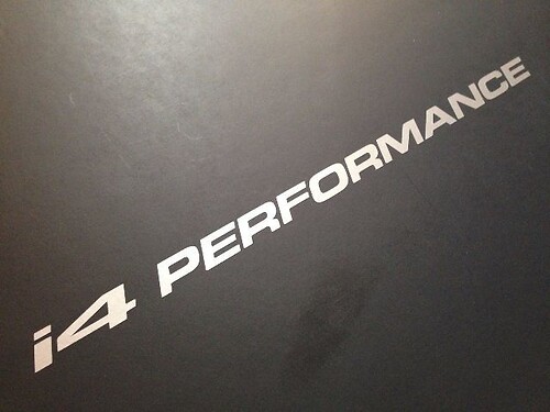 (2) Adesivo per finestrino dell'auto con decalcomania in vinile i4 PERFORMANCE adatto a Honda, Chevy, Toyota
