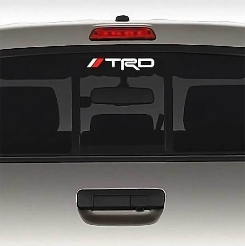 Adesivo in Vinile per Finestrino Posteriore Stile TRD per Toyota Tacoma Tundra