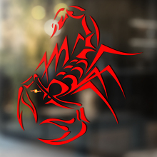 Adesivo Vinil Universale Stile Tribale Linee Sottili Scorpion_2