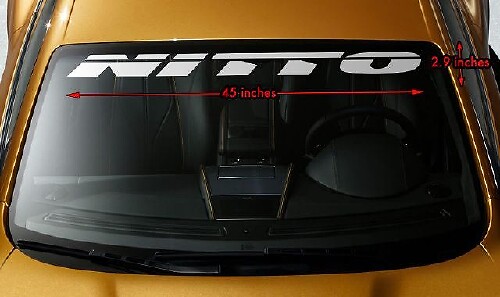 Adesivo in Vinile Banner Parabrezza Stile Nitto