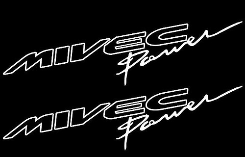 Adesivo Vinilico Universale Mivec Power per Mitsubishi Lancer Evolution